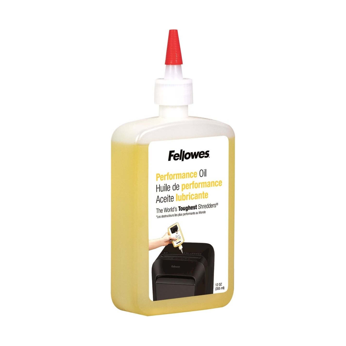 Fellowes | Shredder Oil 355 ml | For use with all Fellowes cross-cut and micro-cut shredders. Oil shredder each time wastebasket