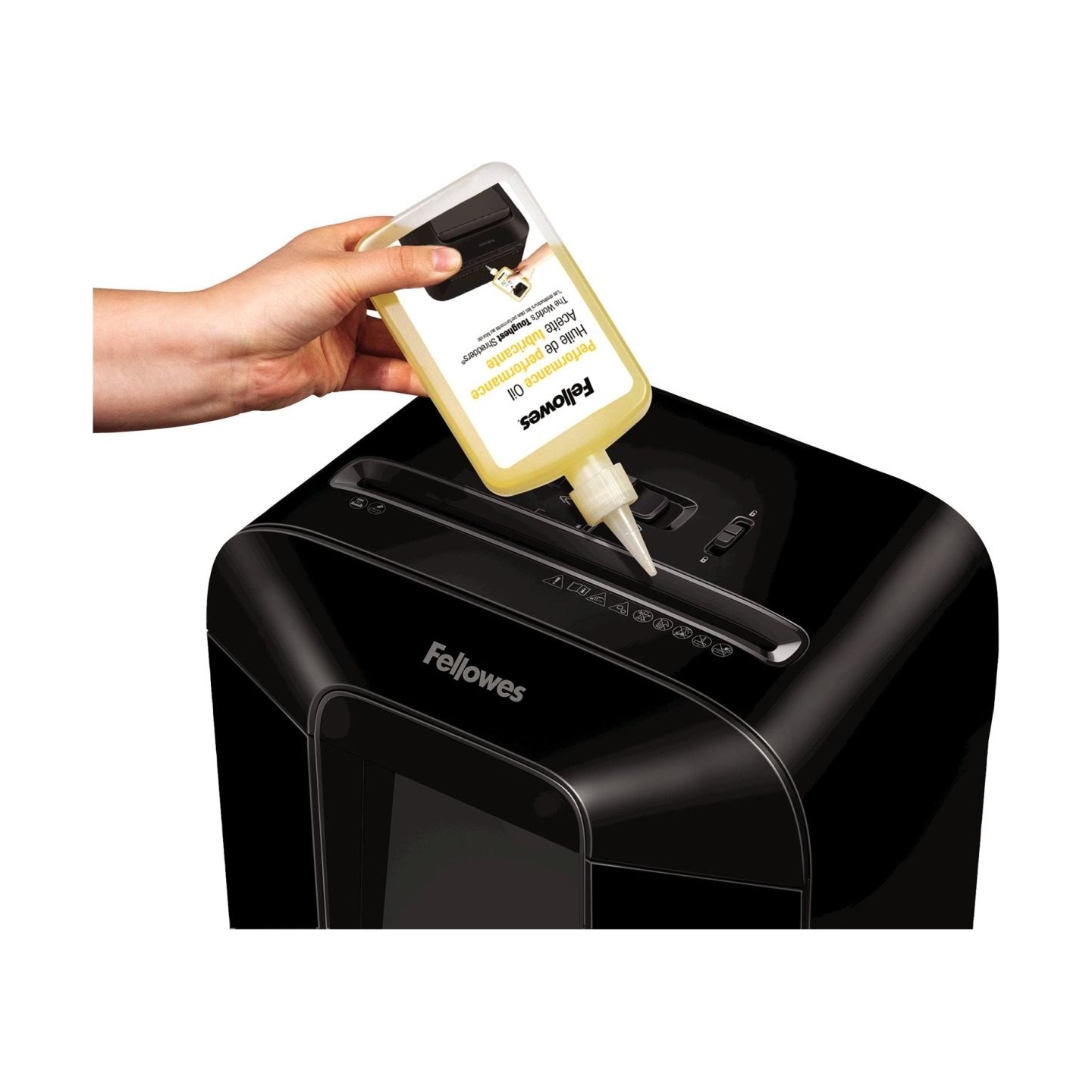 Fellowes | Shredder Oil 355 ml | For use with all Fellowes cross-cut and micro-cut shredders. Oil shredder each time wastebasket