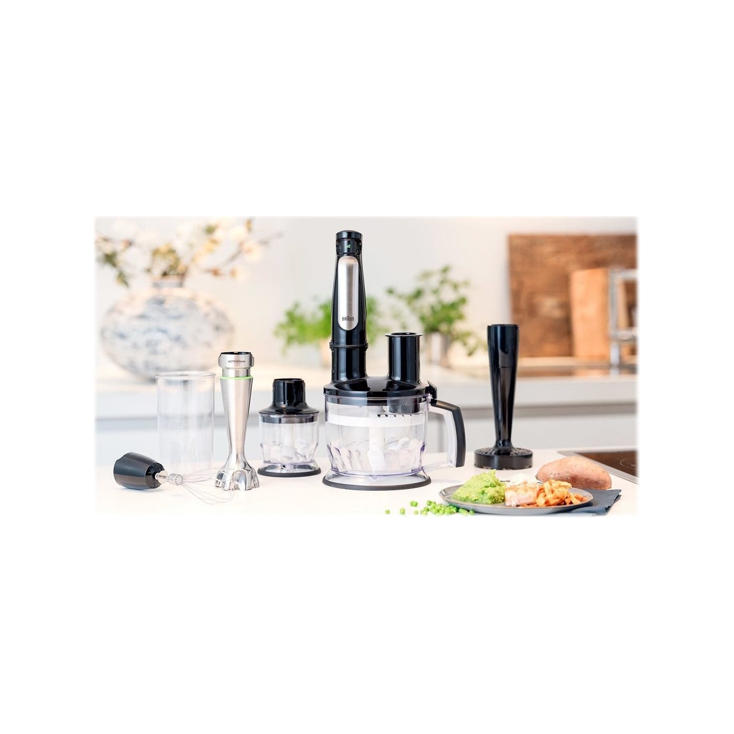 Braun | MQ7087 | Hand Blender | 1000 W | Number of speeds 1 | Black