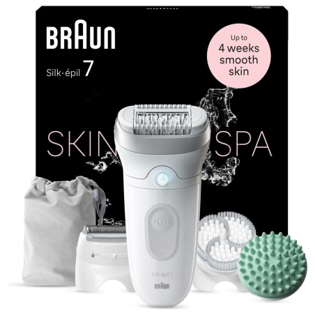 Braun | Epilator | Silk-épil SE7-081 | Operating time (max) 40 min | Number of power levels 1 | Wet & Dry | White