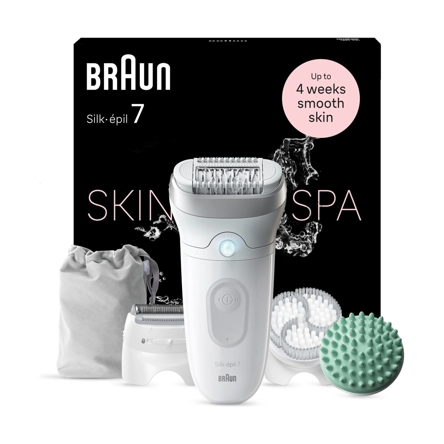 Braun | Epilator | Silk-épil SE7-081 | Operating time (max) 40 min | Number of power levels 1 | Wet & Dry | White