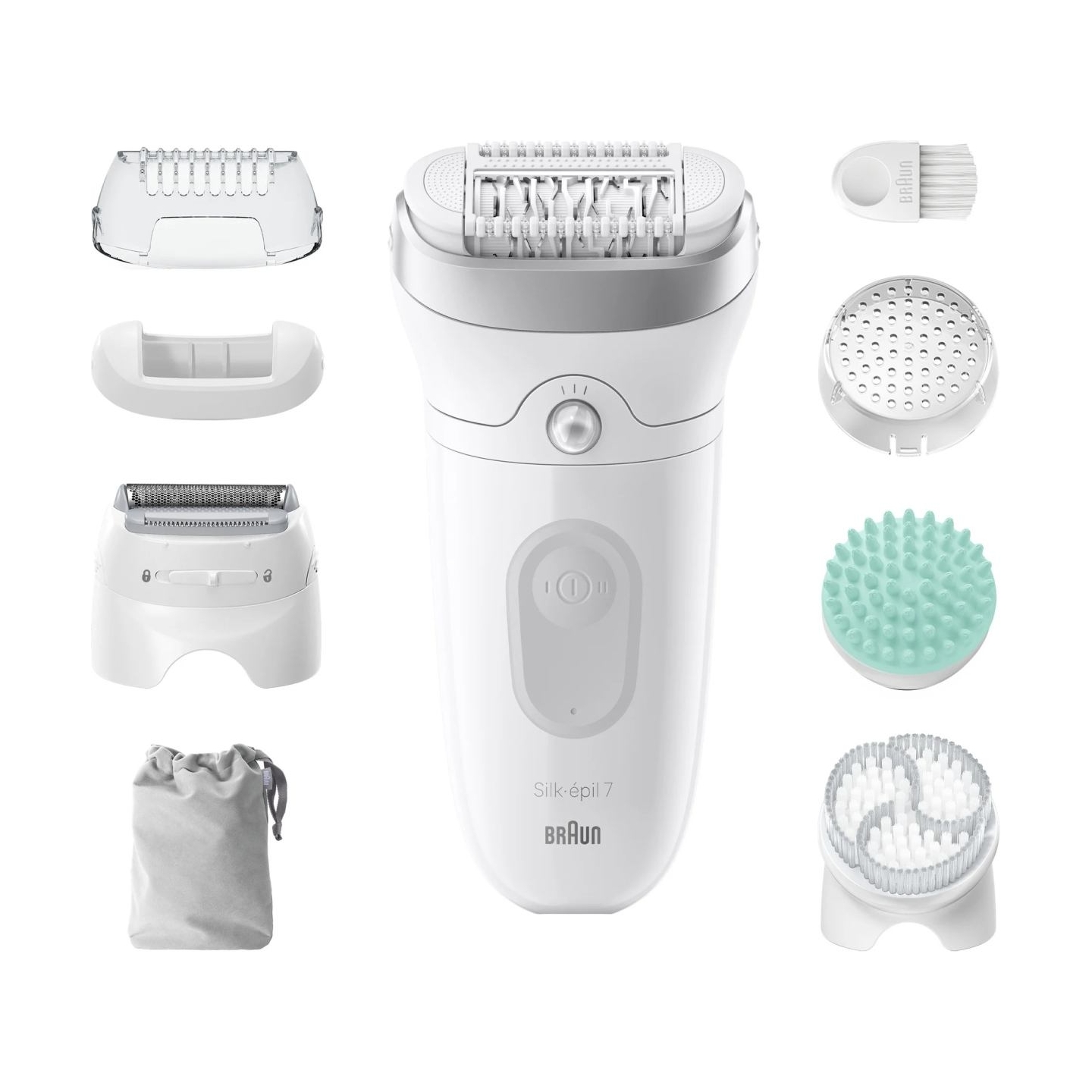 Braun | Epilator | Silk-épil SE7-081 | Operating time (max) 40 min | Number of power levels 1 | Wet & Dry | White