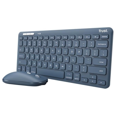 Trust KEYBOARD +MOUSE WRL LYRA/BLUE 24937 TRUST