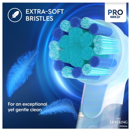 Braun | Electric Toothbrush | Vitality PRO Kids 3+ Lion King | Rechargeable | For children | Number of brush heads included 1 | 