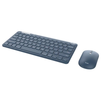 Trust KEYBOARD +MOUSE WRL LYRA/BLUE 24937 TRUST