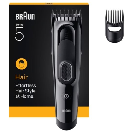 Braun Hair Clipper | HC5510 Series 5 | Cordless | Number of length steps 9 | Black