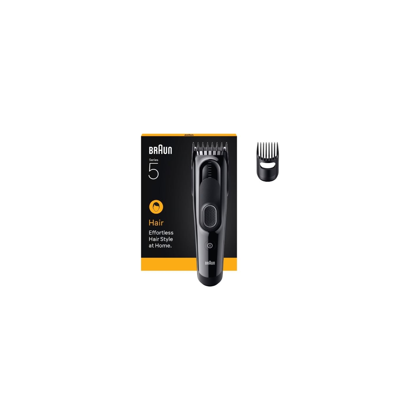 Braun Hair Clipper | HC5510 Series 5 | Cordless | Number of length steps 9 | Black