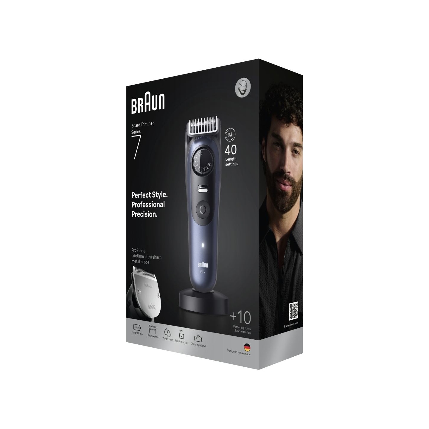 Braun Beard Trimmer | Series 7 BT7540 | Cordless | Number of length steps 40