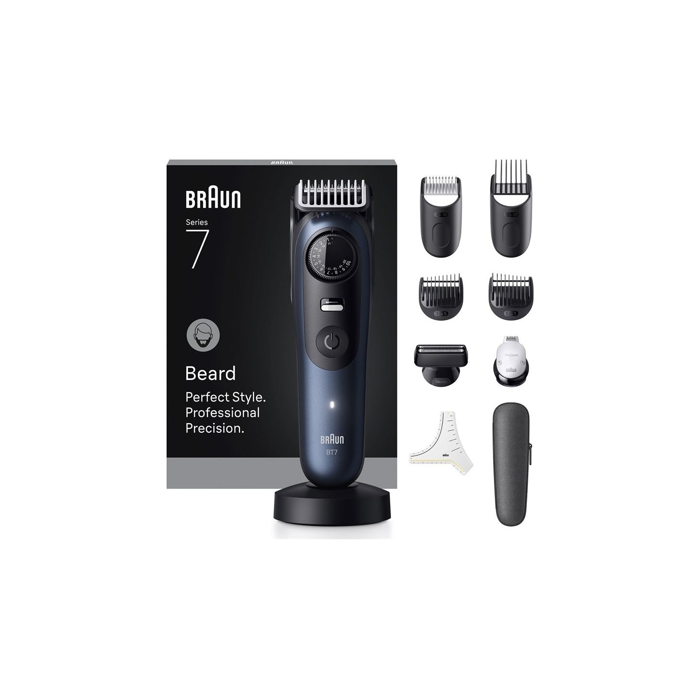 Braun Beard Trimmer | Series 7 BT7540 | Cordless | Number of length steps 40