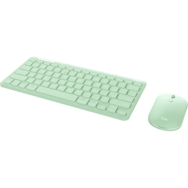 Trust KEYBOARD +MOUSE WRL LYRA/GREEN 24942 TRUST
