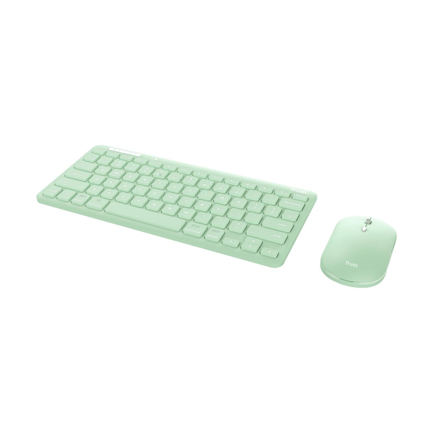 Trust KEYBOARD +MOUSE WRL LYRA/GREEN 24942 TRUST
