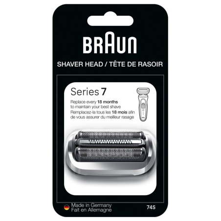 Braun 74S Shaver Replacement Head Series 7, Silver