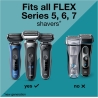 Braun 74S Shaver Replacement Head Series 7, Silver