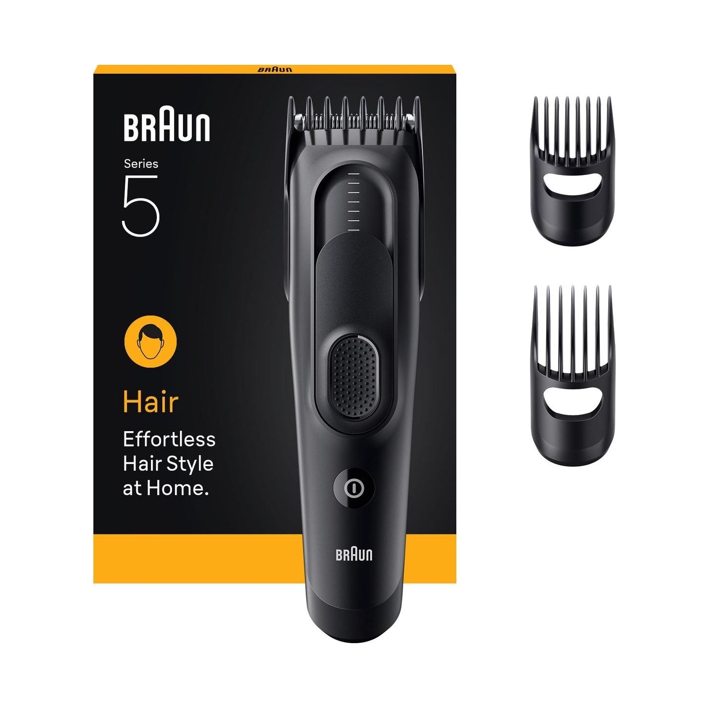 Braun Hair Clipper | HC5530 Series 5 | Cordless | Number of length steps 17 | Black