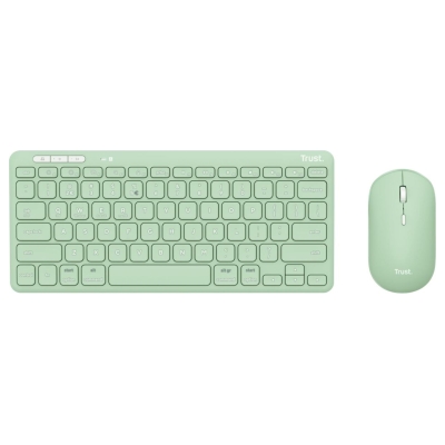 Trust KEYBOARD +MOUSE WRL LYRA/GREEN 24942 TRUST