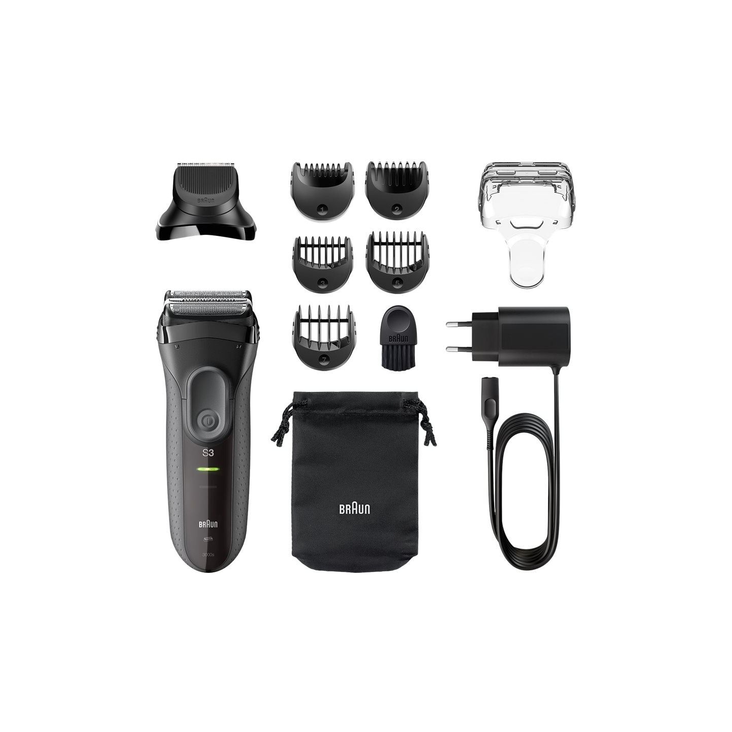 Braun Shave&Style Shaver | 3000BT Series 3 | Operating time (max) 45 min | NiMH | Black