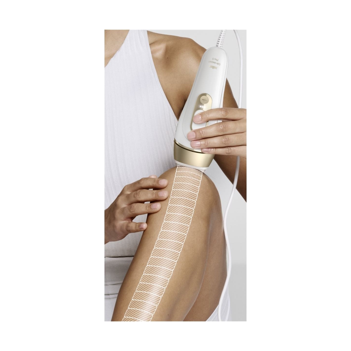 Braun IPL Epilator | Silk expert Pro 5 PL5210 | Number of power levels 3 | White/Gold