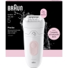 Braun Epilator | Silk-épil 5 SE5-000 | Operating time (max) 40 min | Number of power levels 2 | Wet & Dry | White/Pink