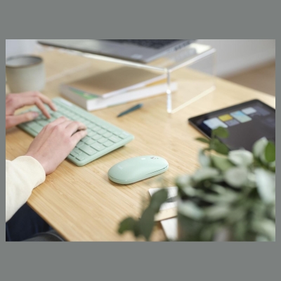 Trust KEYBOARD +MOUSE WRL LYRA/GREEN 24942 TRUST