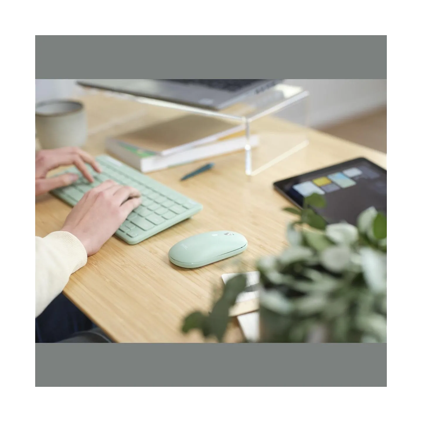 Trust KEYBOARD +MOUSE WRL LYRA/GREEN 24942 TRUST