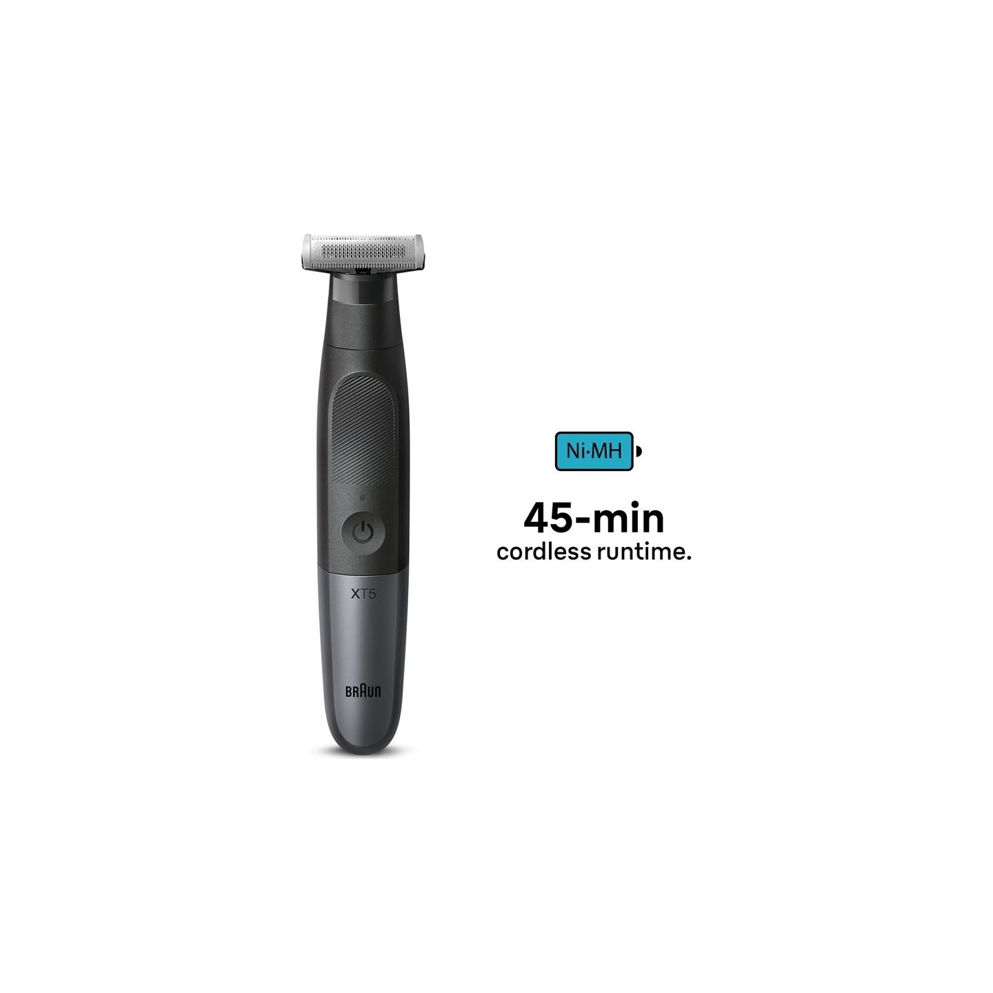 Braun Face and Body Hair trimmer | XT5300 Series XT5 | Cordless | Wet & Dry | Number of length steps 6 | Black/Silver