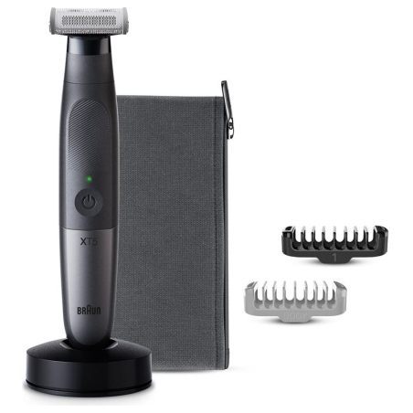 Braun Face and Body Hair trimmer | XT5300 Series XT5 | Cordless | Wet & Dry | Number of length steps 6 | Black/Silver