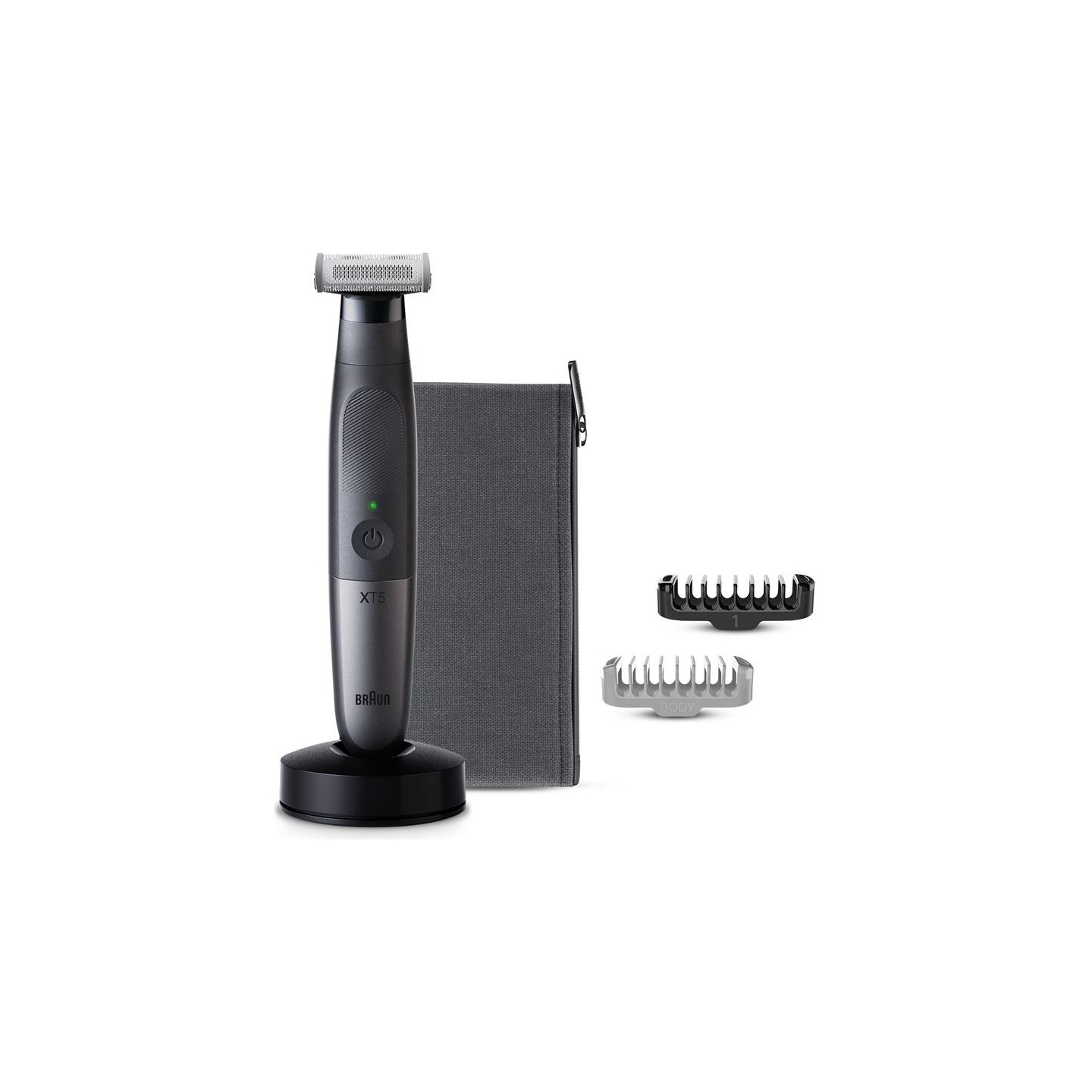 Braun Face and Body Hair trimmer | XT5300 Series XT5 | Cordless | Wet & Dry | Number of length steps 6 | Black/Silver