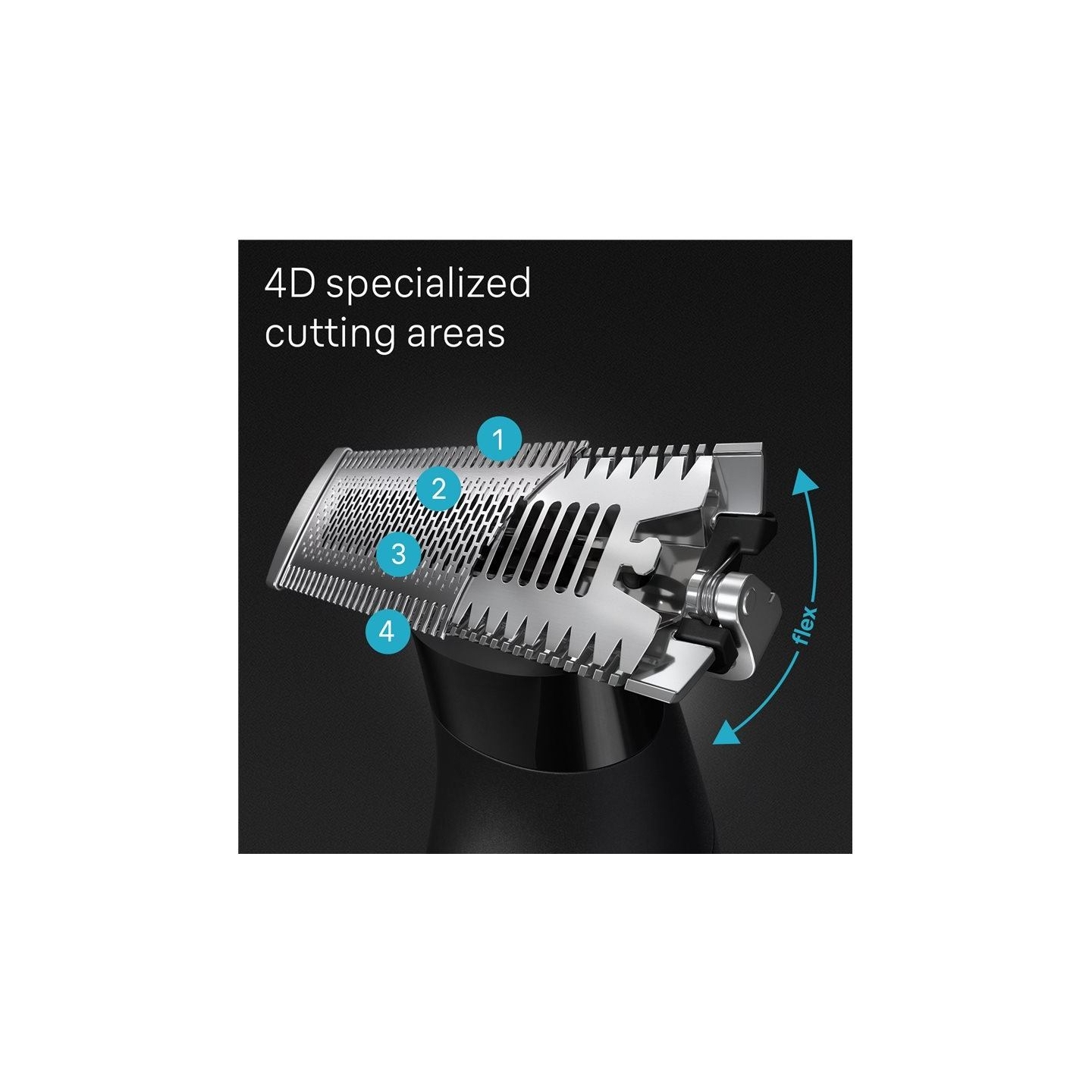 Braun Face and Body Hair trimmer | XT5300 Series XT5 | Cordless | Wet & Dry | Number of length steps 6 | Black/Silver