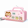 Muse | M-29KP | Portable radio CD/MP3 player with USB | 30 W | Pink/Image