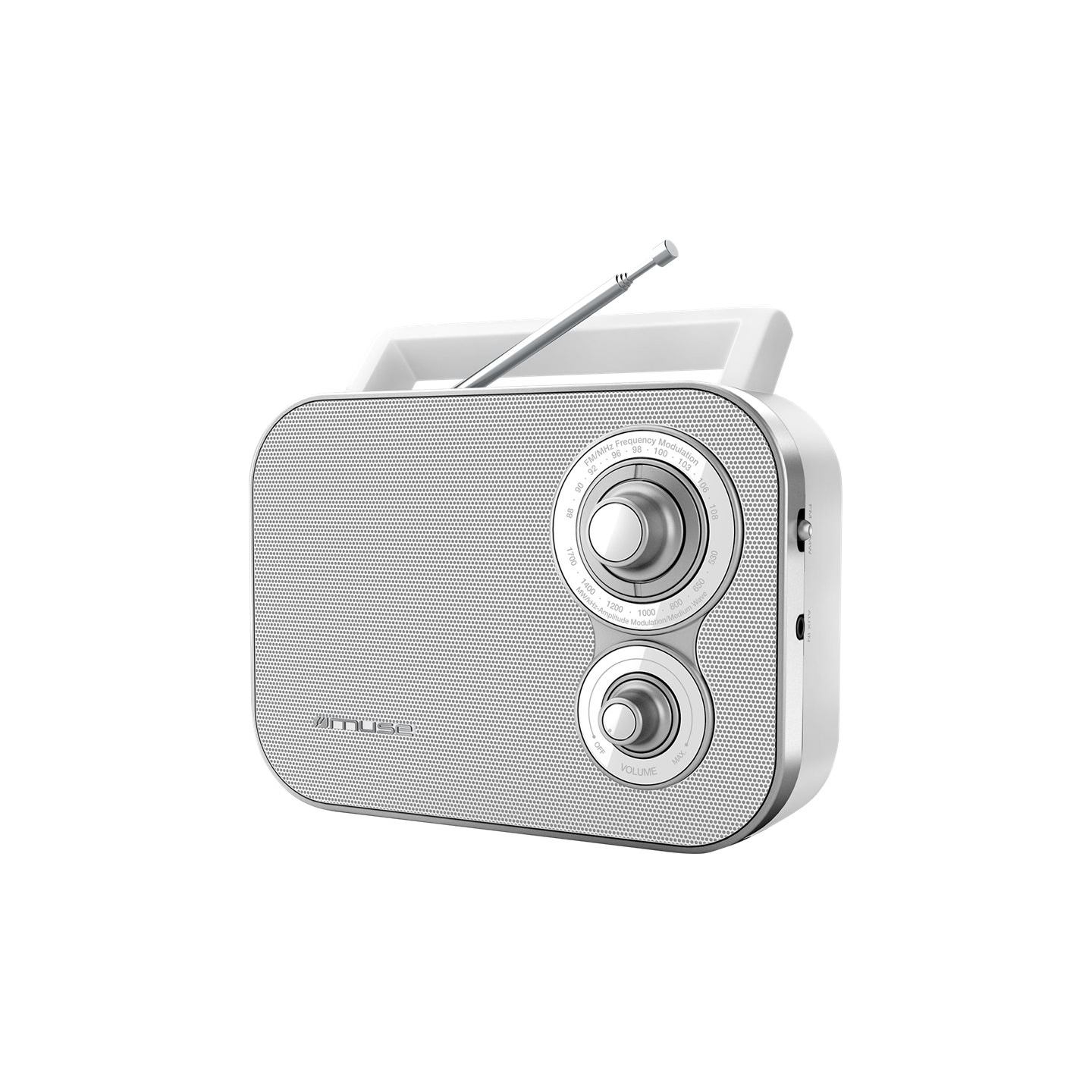 Muse | Portable Radio | M-051RW | AUX in | White