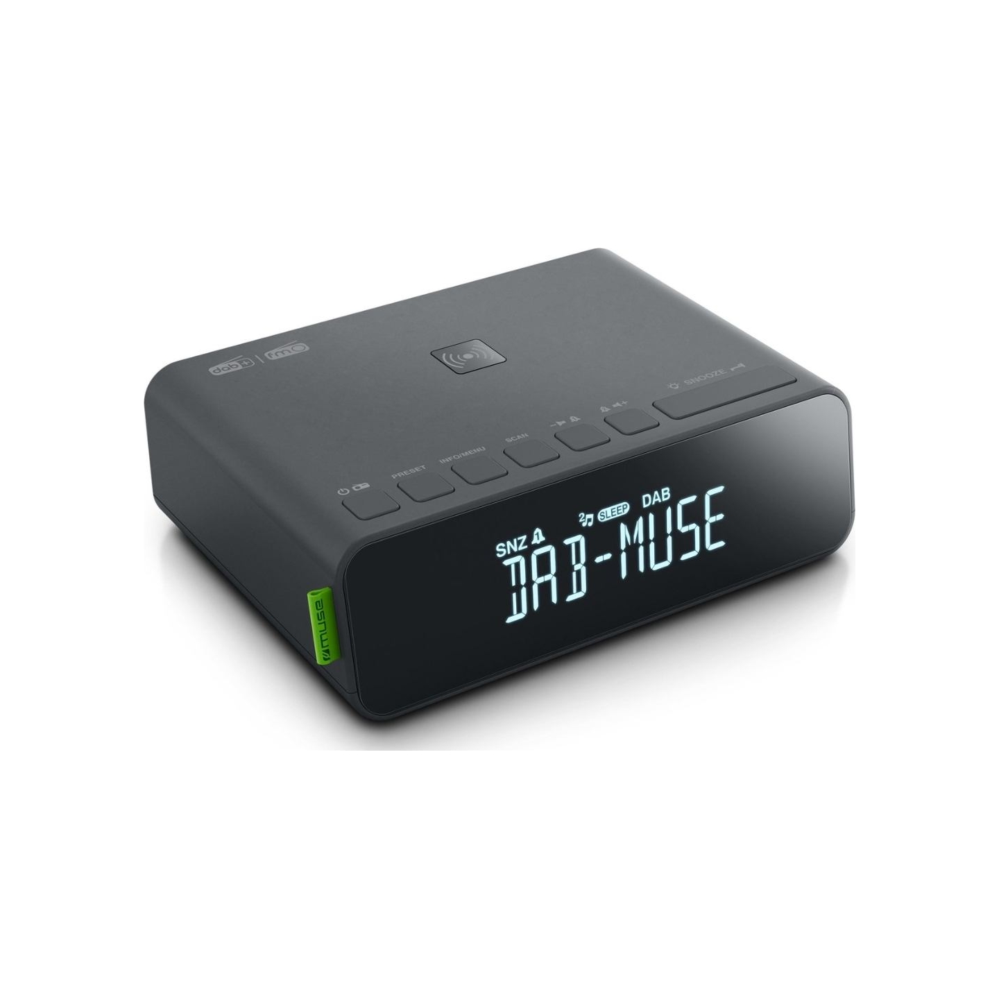 Muse | DAB+/FM RDS Radio | M-175 DBI | Alarm function | AUX in | Black