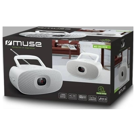 Muse | MD-202RDW | Portable radio CD player | White