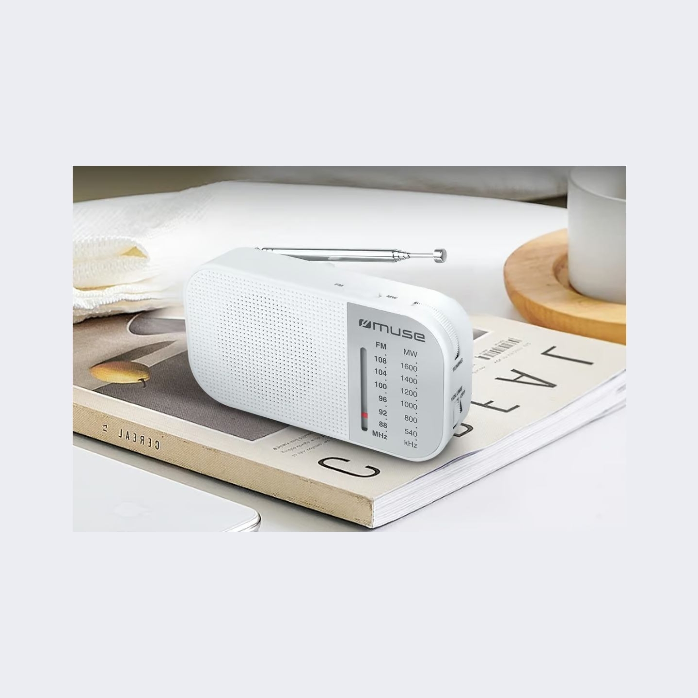 Muse | M-025 RW | Portable radio | White