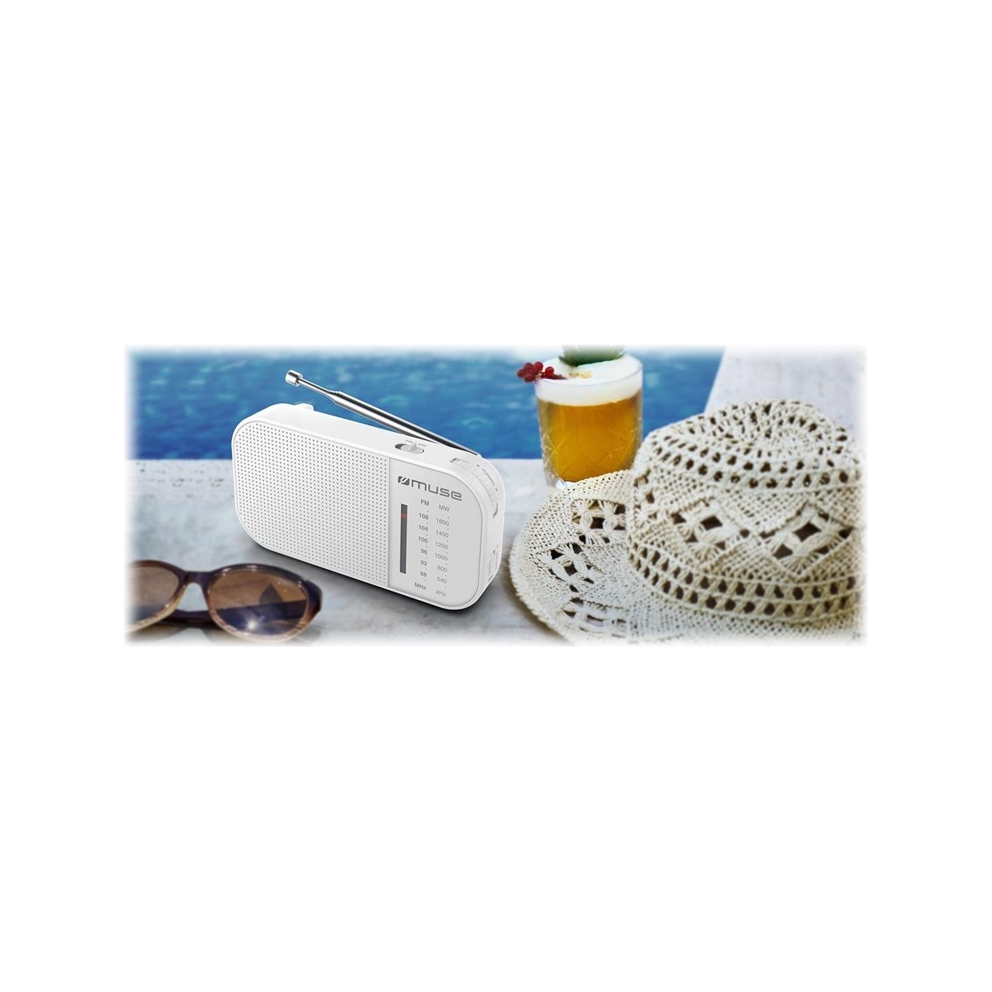 Muse | M-025 RW | Portable radio | White