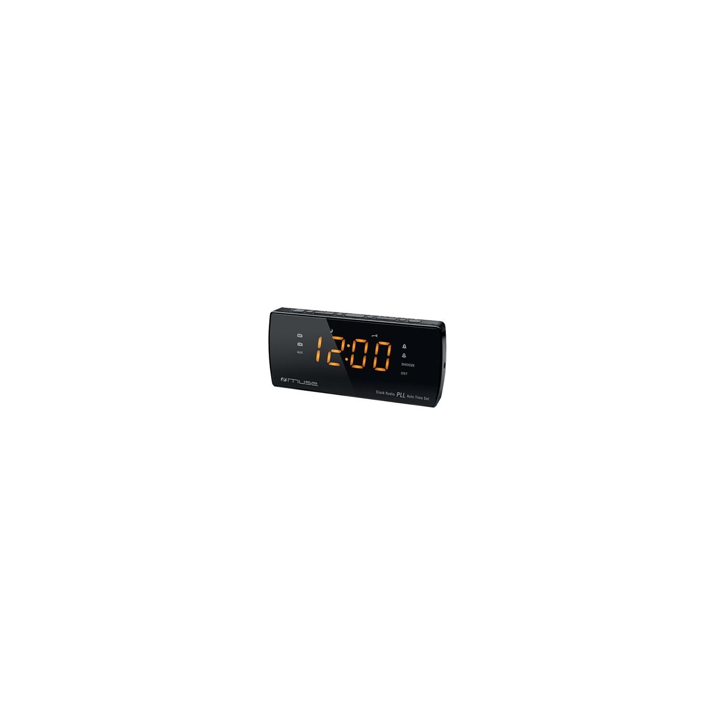 Muse | Dual Alarm Clock radio PLL | M-185CR | AUX in | Black