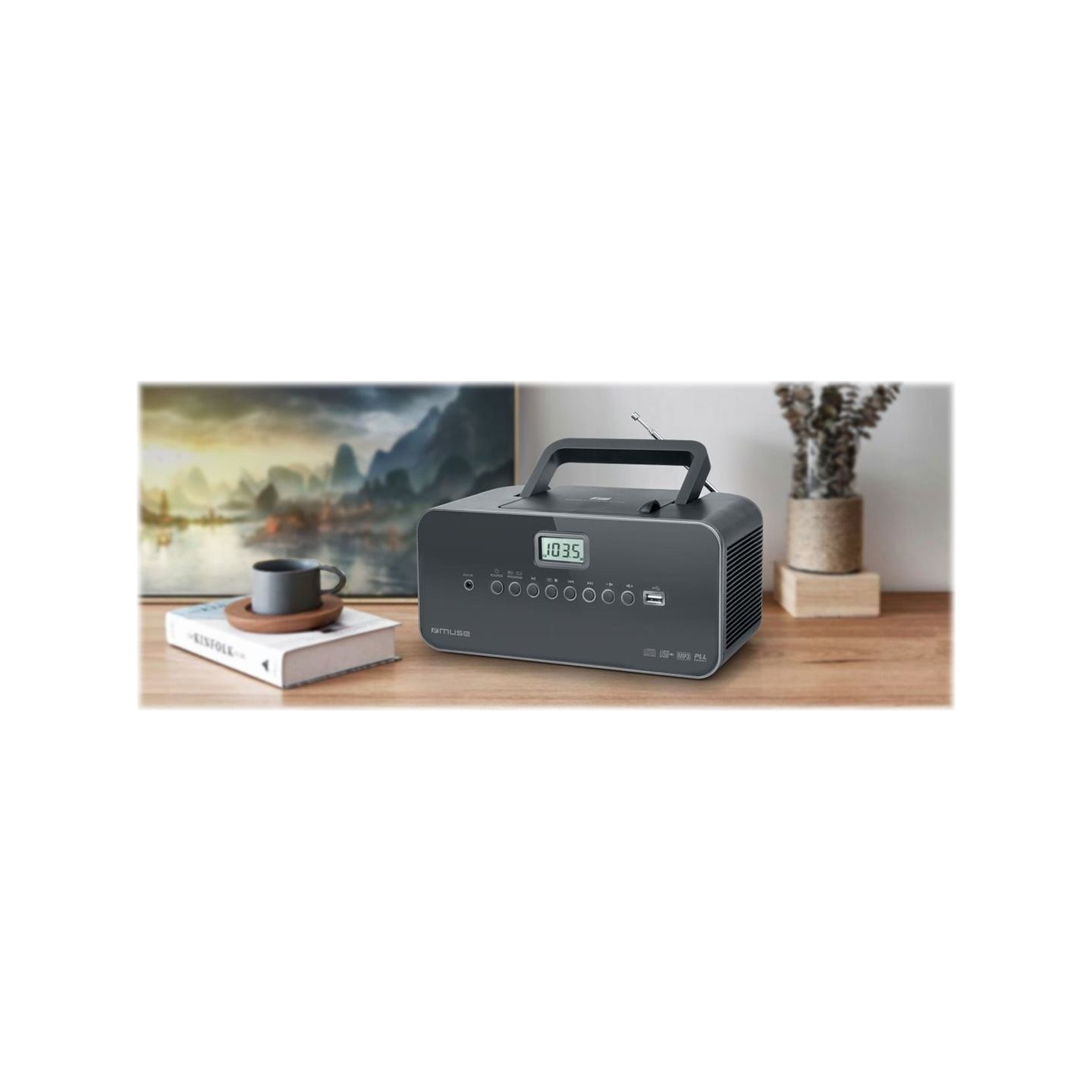 Muse | Portable radio | M-28DG | AUX in | Grey