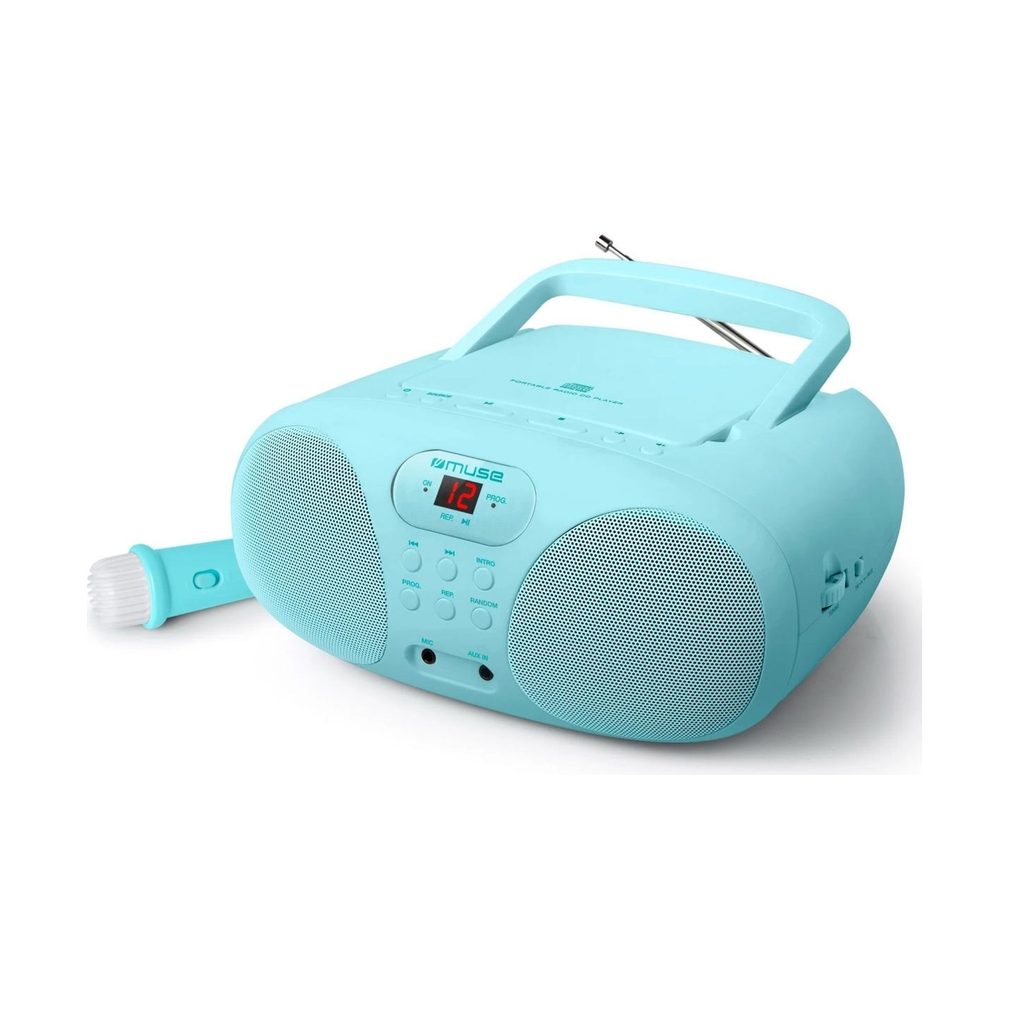 Muse | Portable Sing-A-Long Radio CD Player | MD-203 KB | AUX in | CD player | FM radio