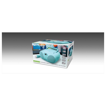 Muse | Portable Sing-A-Long Radio CD Player | MD-203 KB | AUX in | CD player | FM radio