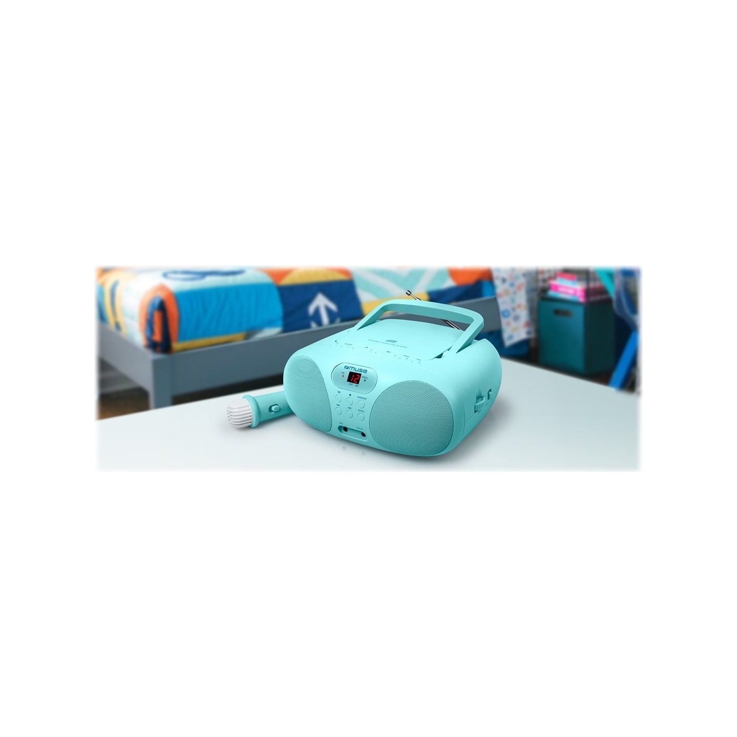 Muse | Portable Sing-A-Long Radio CD Player | MD-203 KB | AUX in | CD player | FM radio