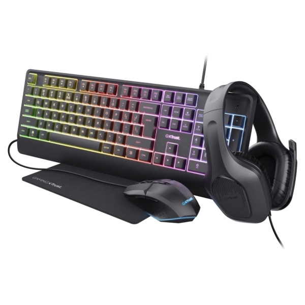 Trust KEYBOARD +MOUSE GXT792 QUADROX/4-IN-1 BUNDLE ENG 25155 TRUST