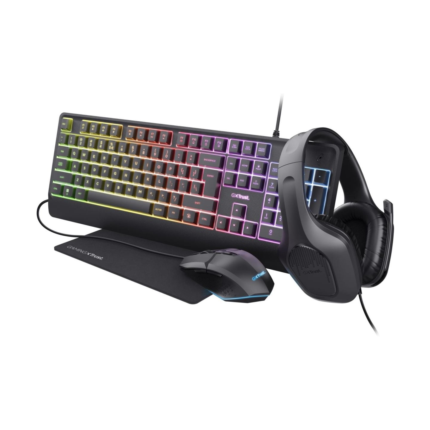 Trust KEYBOARD +MOUSE GXT792 QUADROX/4-IN-1 BUNDLE ENG 25155 TRUST