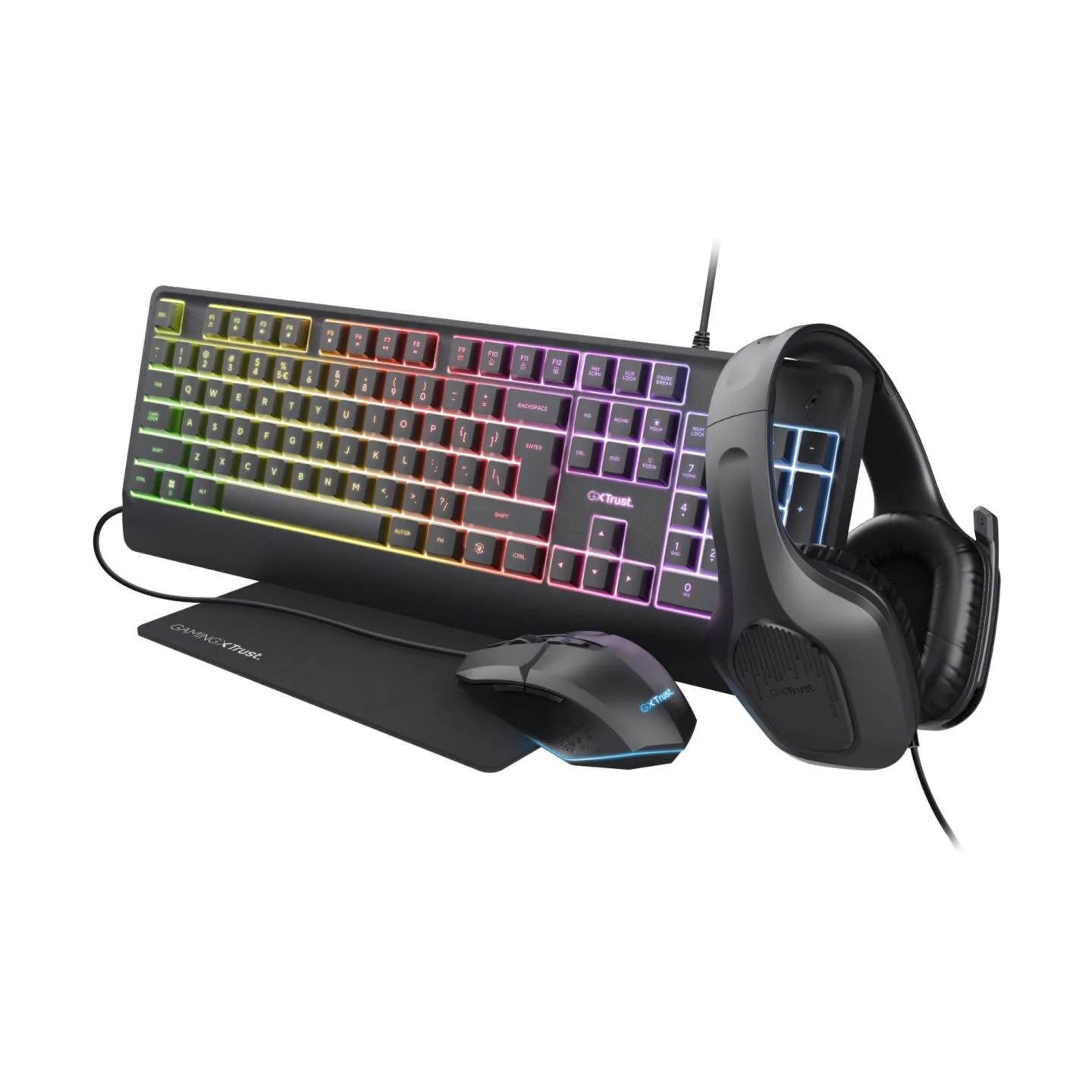 Trust KEYBOARD +MOUSE GXT792 QUADROX/4-IN-1 BUNDLE ENG 25155 TRUST