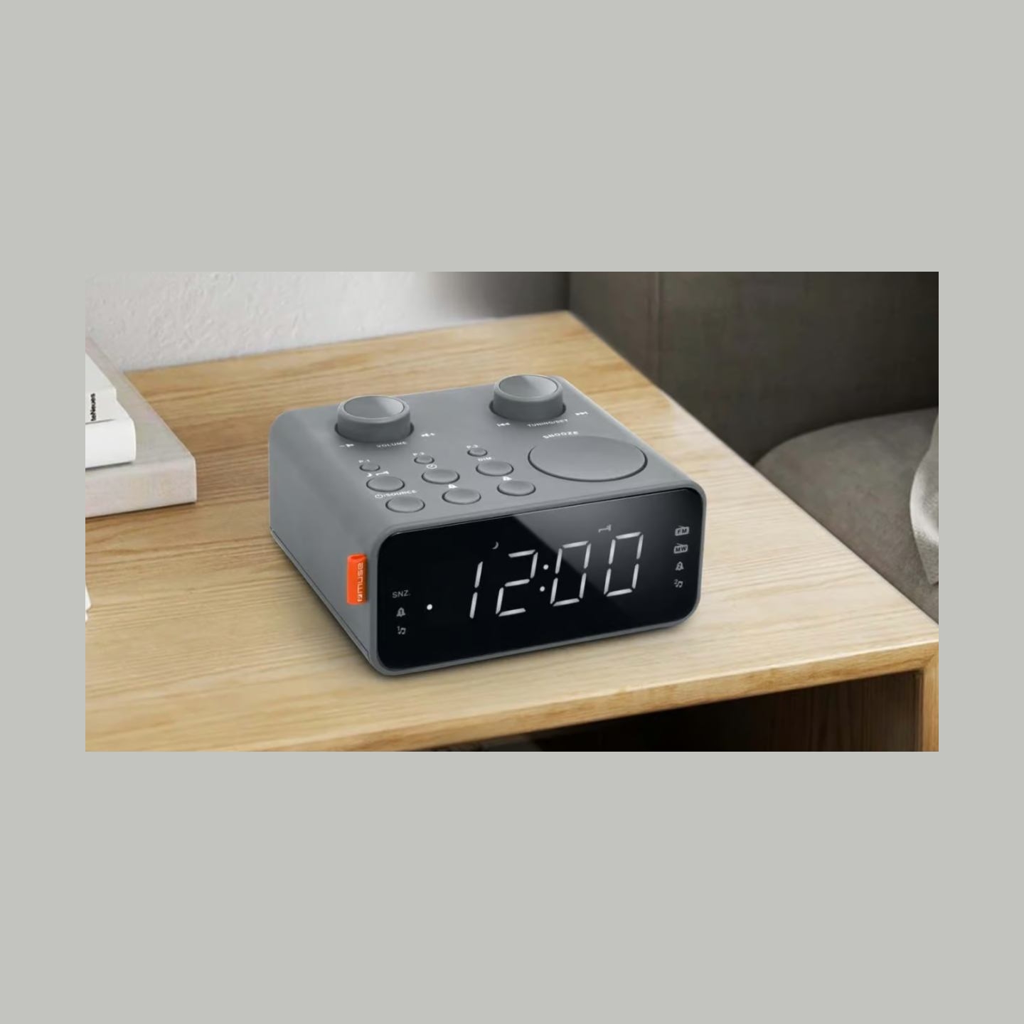 Muse Dual Alarm Clock Radio | M-17 LG | Alarm function | AUX in
