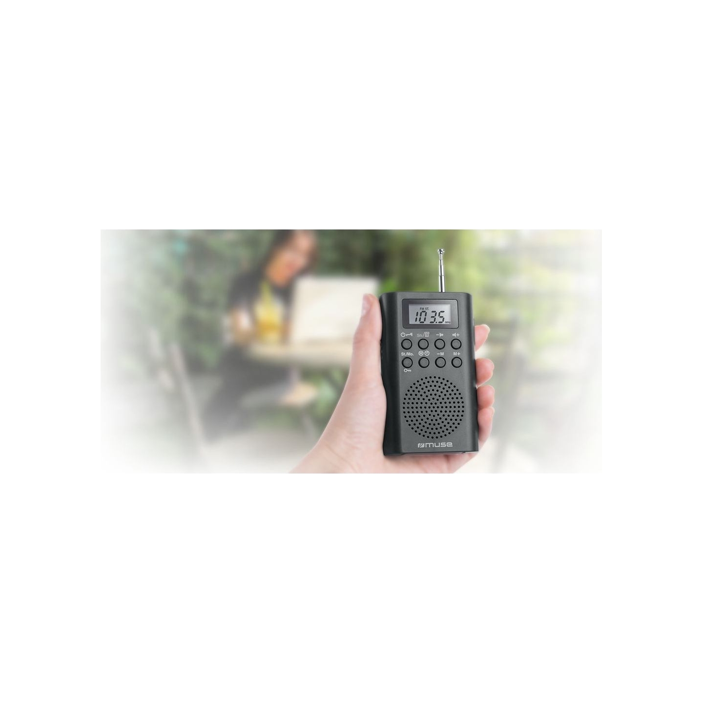 Muse | Pocket radio | M-03R | Black