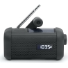 Muse | Portable Solar Radio with Crank and Flashlight | MH-08 MB | AUX in | Bluetooth | FM radio