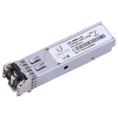 Ubiquiti | UF-MM-1G | SFP | Multi-Mode Fiber | Dual LC | 10/100/1000 Mbit/s | Wavelength 850 nm | Maximum transfer distance 550 