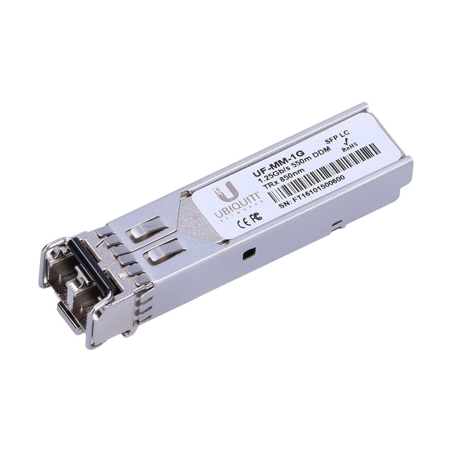 Ubiquiti | UF-MM-1G | SFP | Multi-Mode Fiber | Dual LC | 10/100/1000 Mbit/s | Wavelength 850 nm | Maximum transfer distance 550 