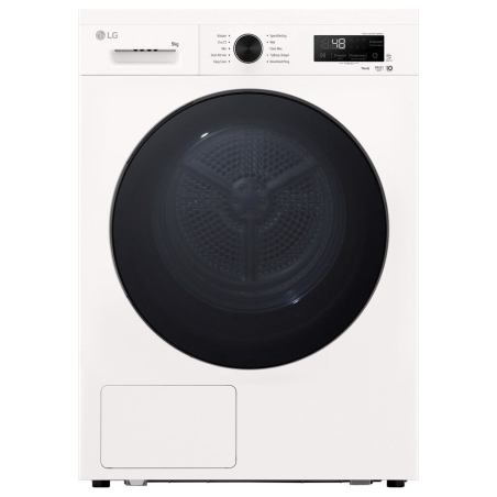 LG Dryer Machine | RHX1009NWB | Energy efficiency class C | Front loading | 9 kg | LED | Heat pump | Depth 66 cm | Wi-Fi | White