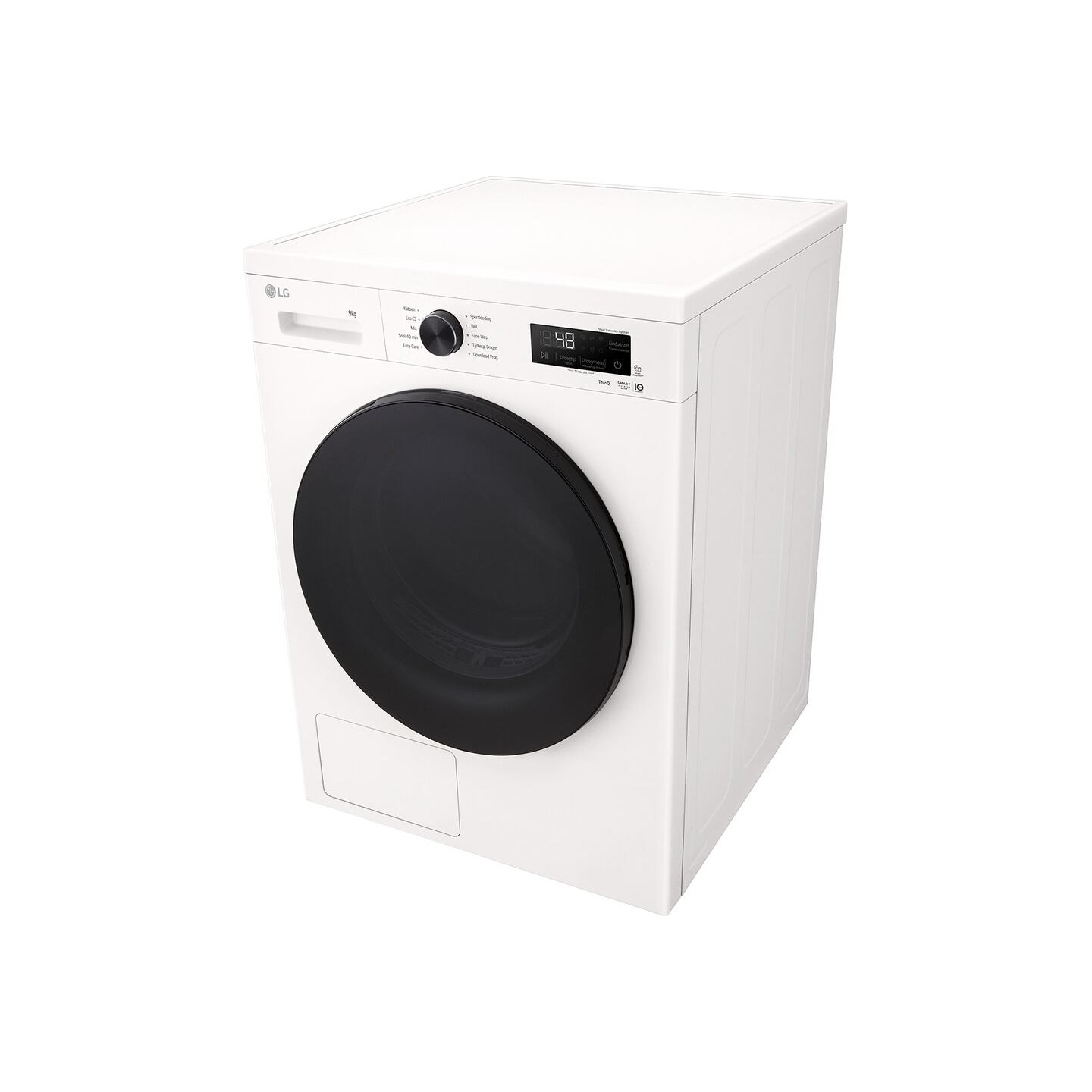 LG Dryer Machine | RHX1009NWB | Energy efficiency class C | Front loading | 9 kg | LED | Heat pump | Depth 66 cm | Wi-Fi | White