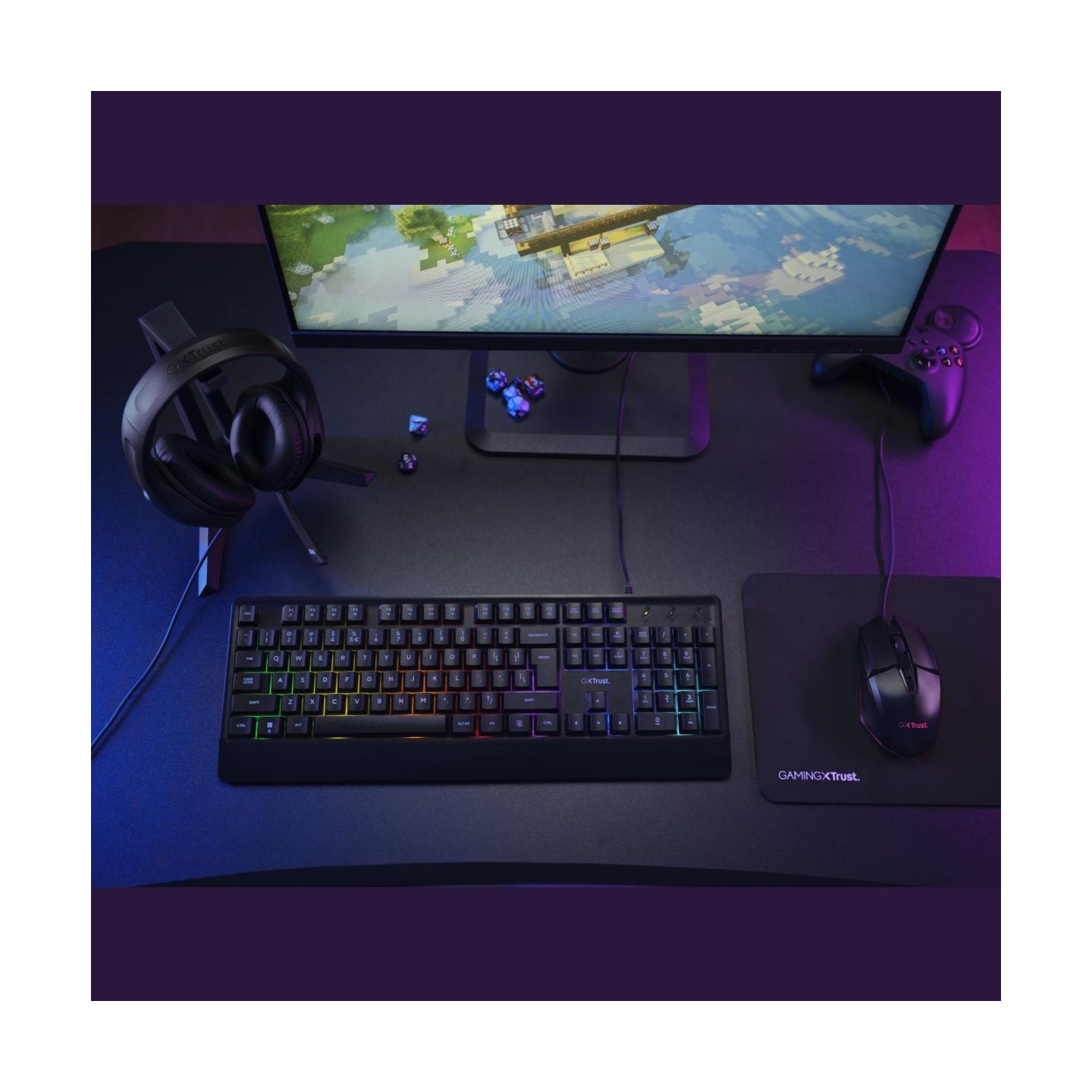 Trust KEYBOARD +MOUSE GXT792 QUADROX/4-IN-1 BUNDLE ENG 25155 TRUST